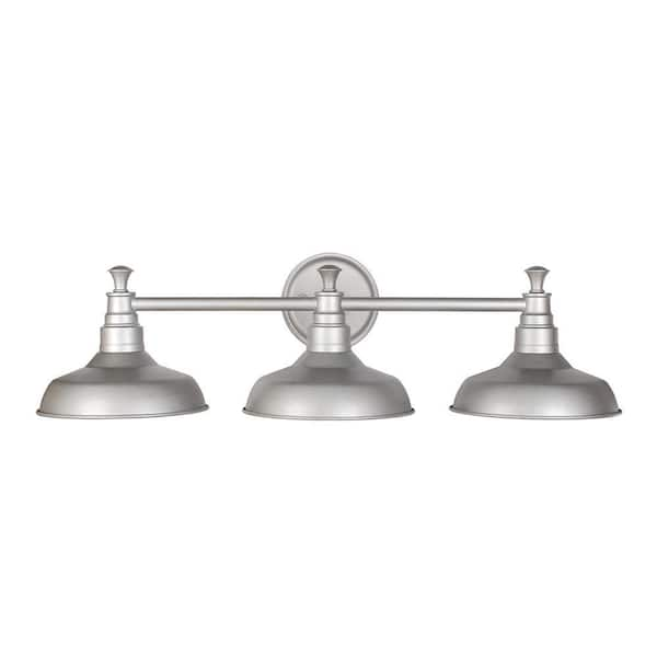 chrome 2 light bathroom fixture