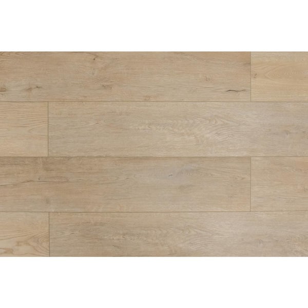  Take Home Sample - Meraki Opulent Beige 20 MIL x 7 in. W x 60 in. L Click Lock Waterproof Vinyl Plank Flooring