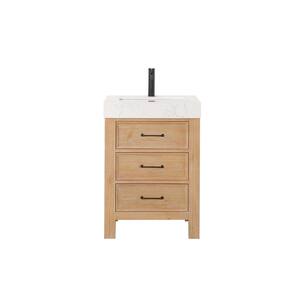 ROSWELL León 24 in.W x 22 in.D x 34 in.H Single Sink Bath Vanity in Fir ...