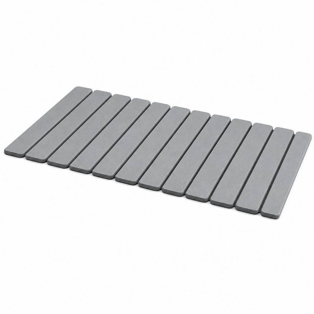 31.5 in. x 15.7 in. Foldable Bath Mat in Gray, Diatomaceous, Quick-Dry Surface, Super Absorbent, Easy-Clean, Non-Slip price history on PriceWatchPro