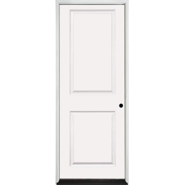 36 in. x 80 in. 2P Sqtp LHIS Primed Composite 20Min Fire-Rated House-to-Garage Single Prehung Interior Door w/Blk Hinge