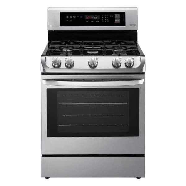 LG 6.3 cu. ft. Gas Range with ProBake Convection Oven and EasyClean in Stainless Steel