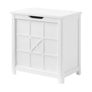 Derby White Deluxe Wood Clothes Hamper
