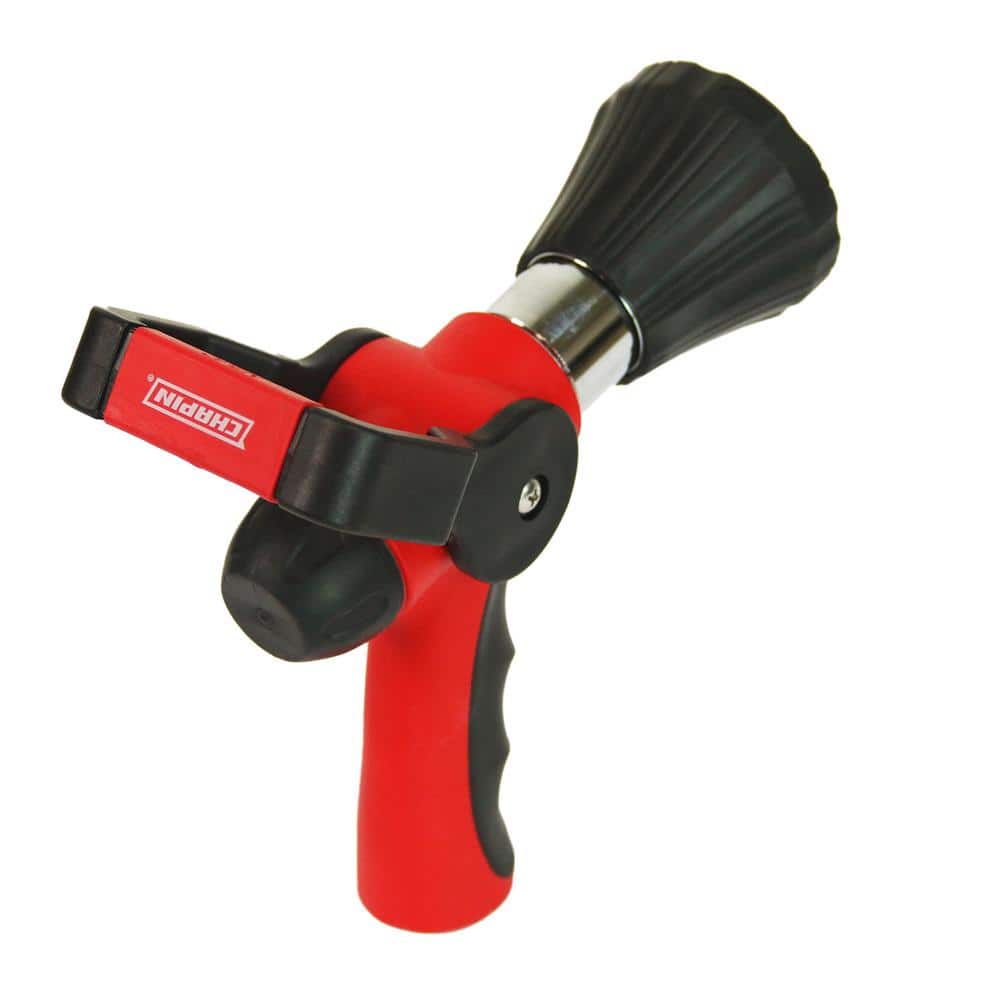 Red and Black Ergonomic Fireman Spray Nozzle