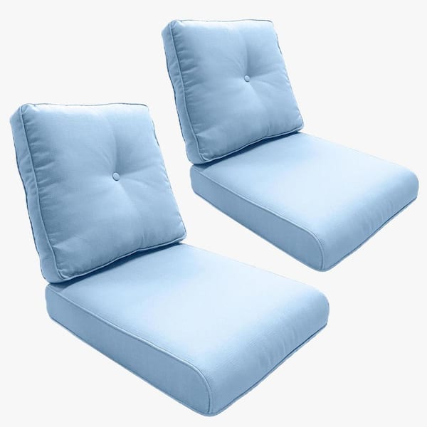 Gymojoy 22 in. x 24 in. 4-Piece CushionGuard Deep Seating Outdoor Lounge Chair Replacement Cushions