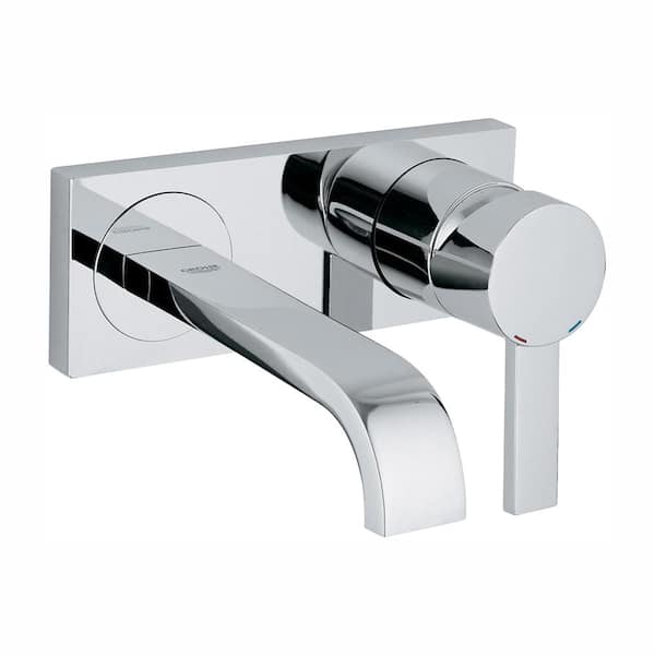 GROHE Allure 1.2 GPM Single-Handle Wall Mount Bathroom Faucet in StarLight Chrome