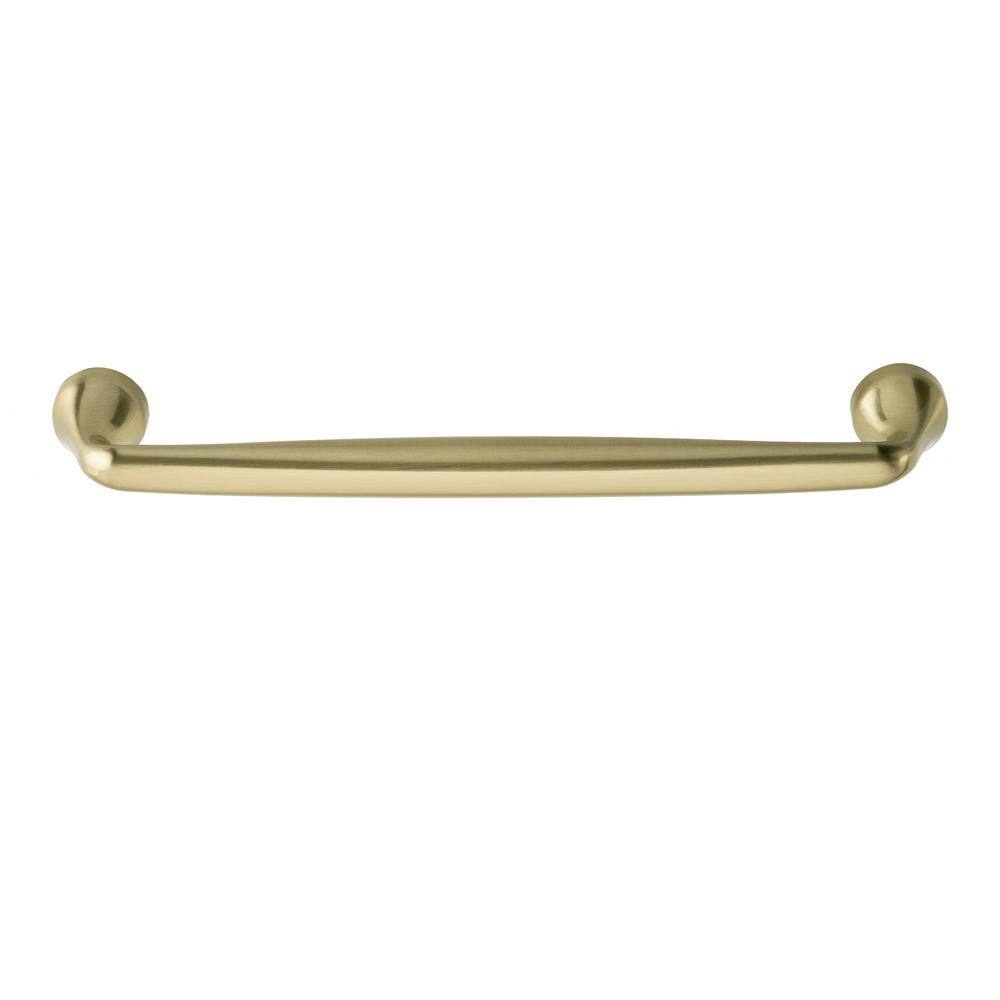 Satin Brass 6.25'' Modern Bar Pull Multipack with Mounting Hardware
