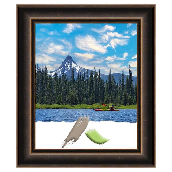 Amanti Art Villa Oil Rubbed Bronze Wood Picture Frame Opening Size 18 x 22 in.