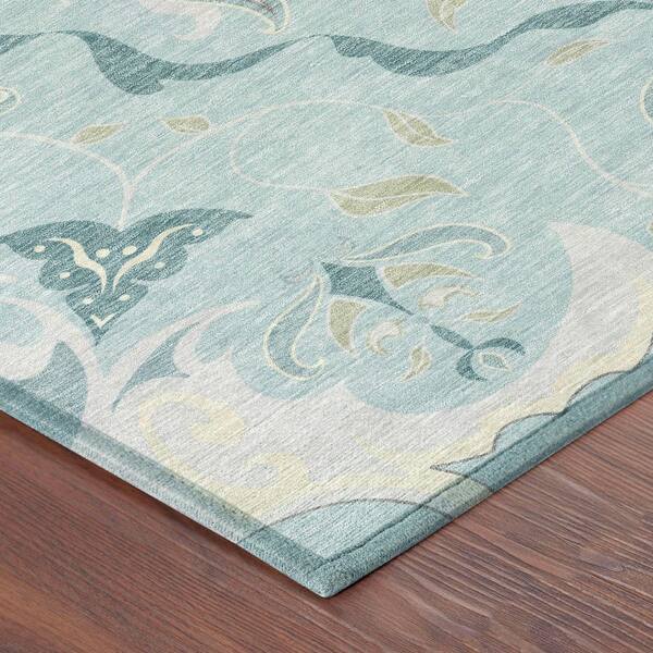 Chantille Machine Washable Indoor/Outdoor Abstract ACN2625 Sky 3 ft. x 5 ft. Area Rug