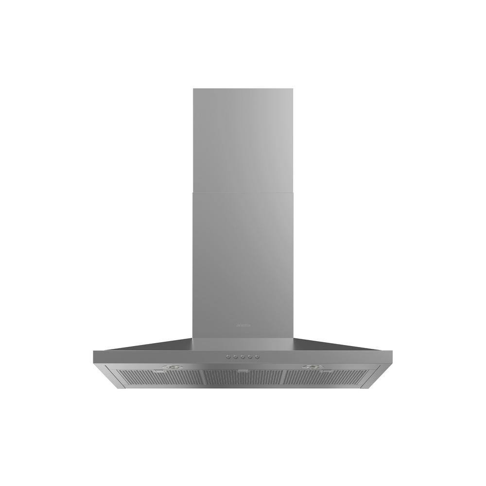 ARIETTA Lesina 30 in. Wall Mount Hood ALS430SSB The Home Depot