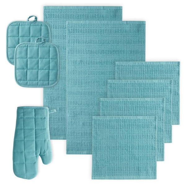 CANNON Kitchen Set, Blue, 9-Piece Kitchen Set