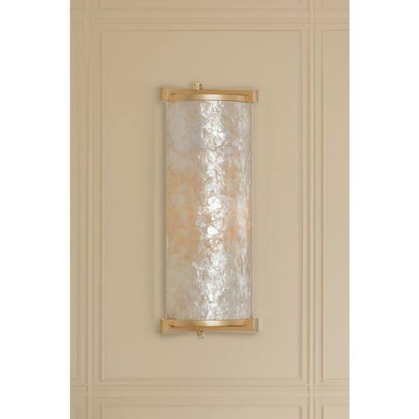 Metropolitan Sommers Bend 1-Light Modern Fawn Gold Wall