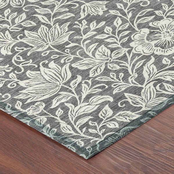 Chantille Machine Washable Indoor/Outdoor Abstract ACN2572 Gray 3 ft. x 4 ft. Area Rug
