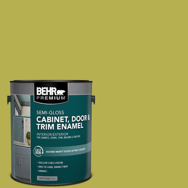 BEHR PREMIUM 1 gal. #P350-6 Laser Semi-Gloss Enamel Interior/Exterior Cabinet, Door & Trim Paint