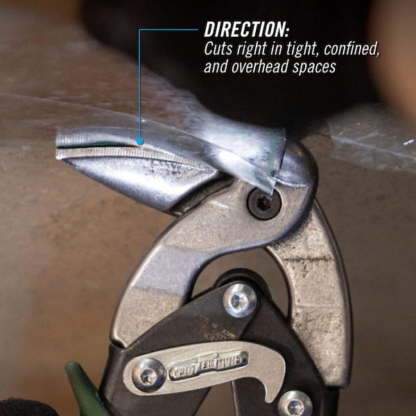 10 in. Aviation Snip, Upright, Right Cut