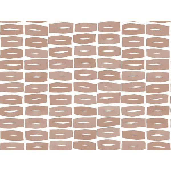 York Wallcoverings Red Modernist Motif Terracotta Wallpaper