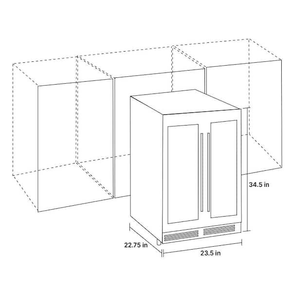 koolatron built in dual zone beverage center