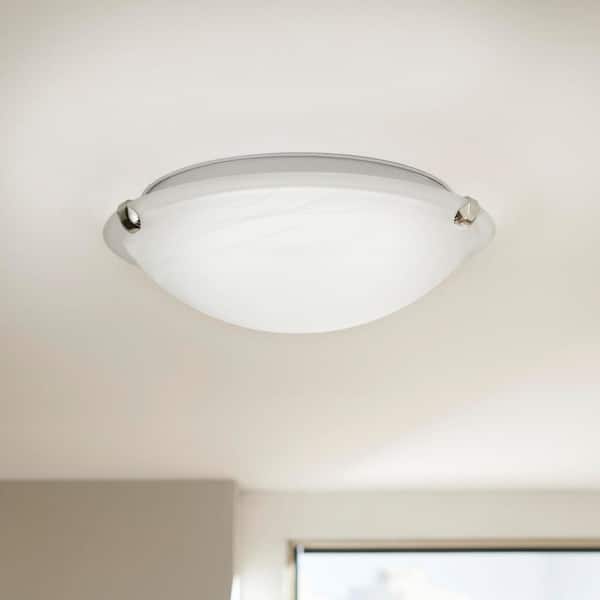 Pewter Integrated Led Clip Flush Mount, How To Remove Round Glass Cover On Ceiling Light With 3 Clips