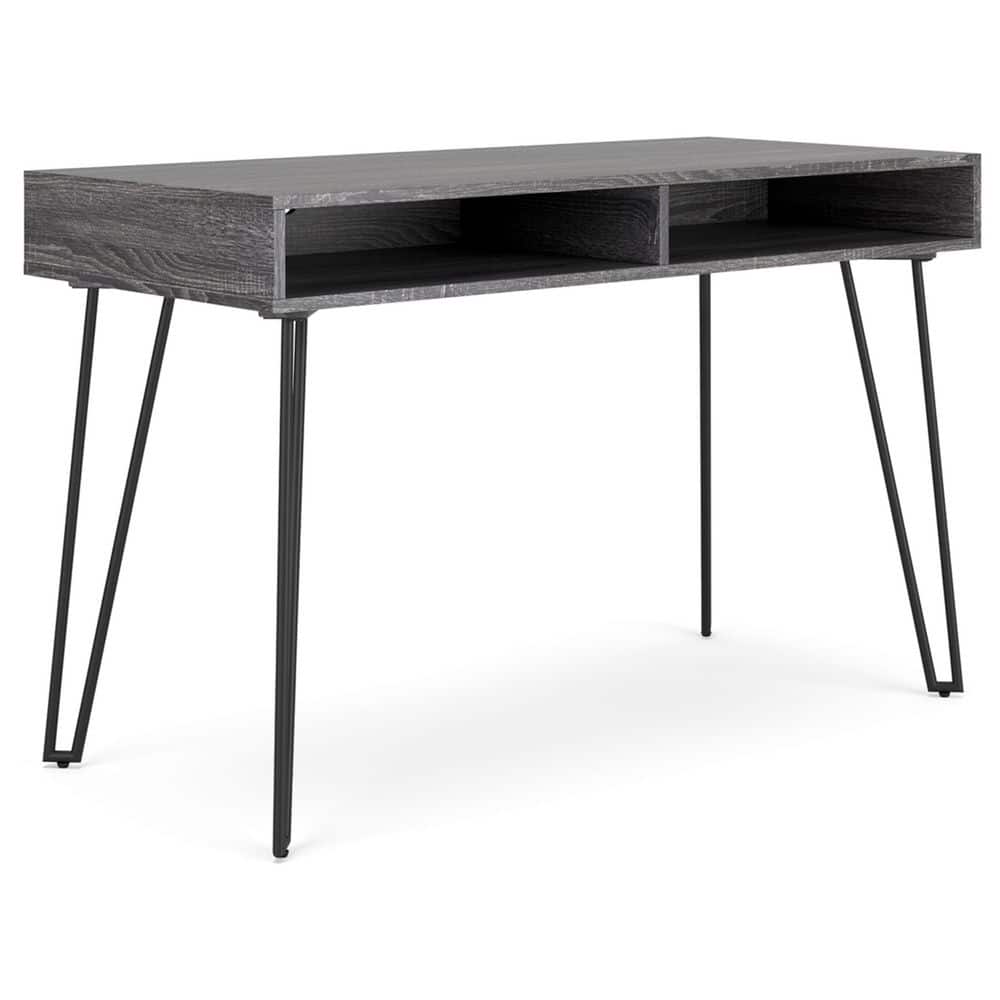 Strumford 48" Charcoal Gray Wood Home Office Desk