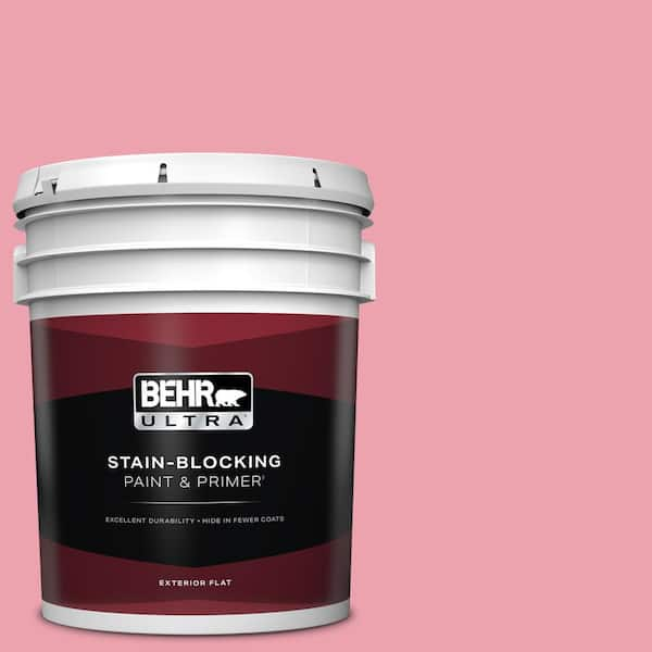 BEHR ULTRA 5 gal. #P150-3 Pinque Flat Exterior Paint & Primer