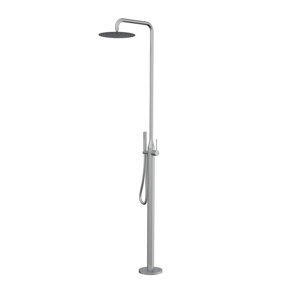 Tomfaucet Outdoor Exposed Single-Handle Freestanding Tub Faucet with ...
