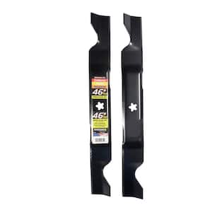 2 Blade Set for Many 46 in. Cut Craftsman, Husqvarna, Poulan Mowers Replaces OEM #'s 405380, 532-405380, PP21011