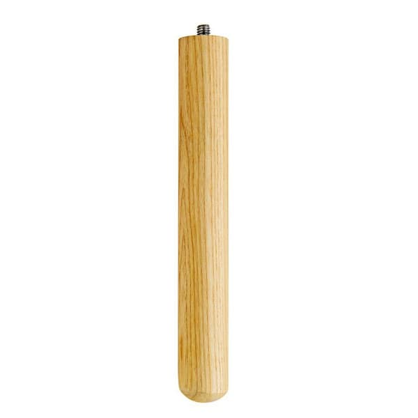 Alexandria Moulding 1-1/2 in. Hardwood Wood Round Contemporary Leg ...