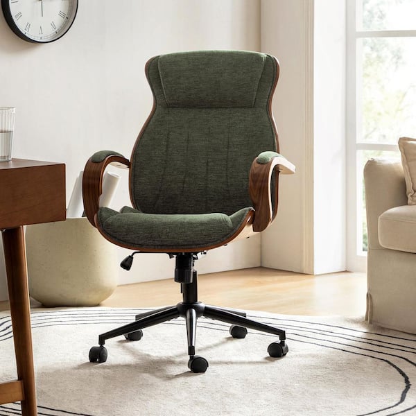 JAYDEN CREATION Crisolina Contemporary Linen Swivel Task