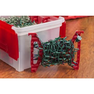 Light Storage Box with 4-Light Wraps in Red (3 per Pack)