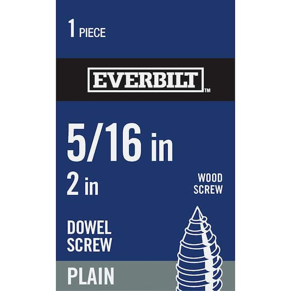 Everbilt 5/16 in. -18 TPI x 2 in. Coarse Plain Steel Headless Dowel Screw