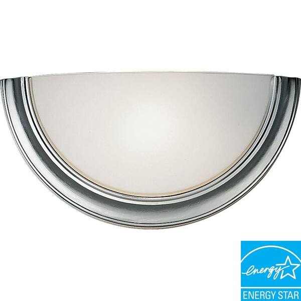 Progress Lighting Eclipse Collection Brushed Steel 1-Light Wall Sconce-DISCONTINUED