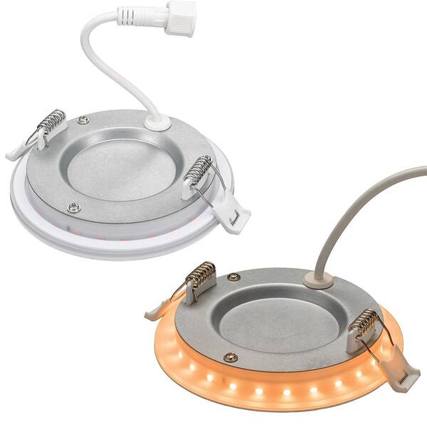4 9W Canless LED Recessed Downlight - Selectable CCT - 90+ CRI - Up to 585  Lumens