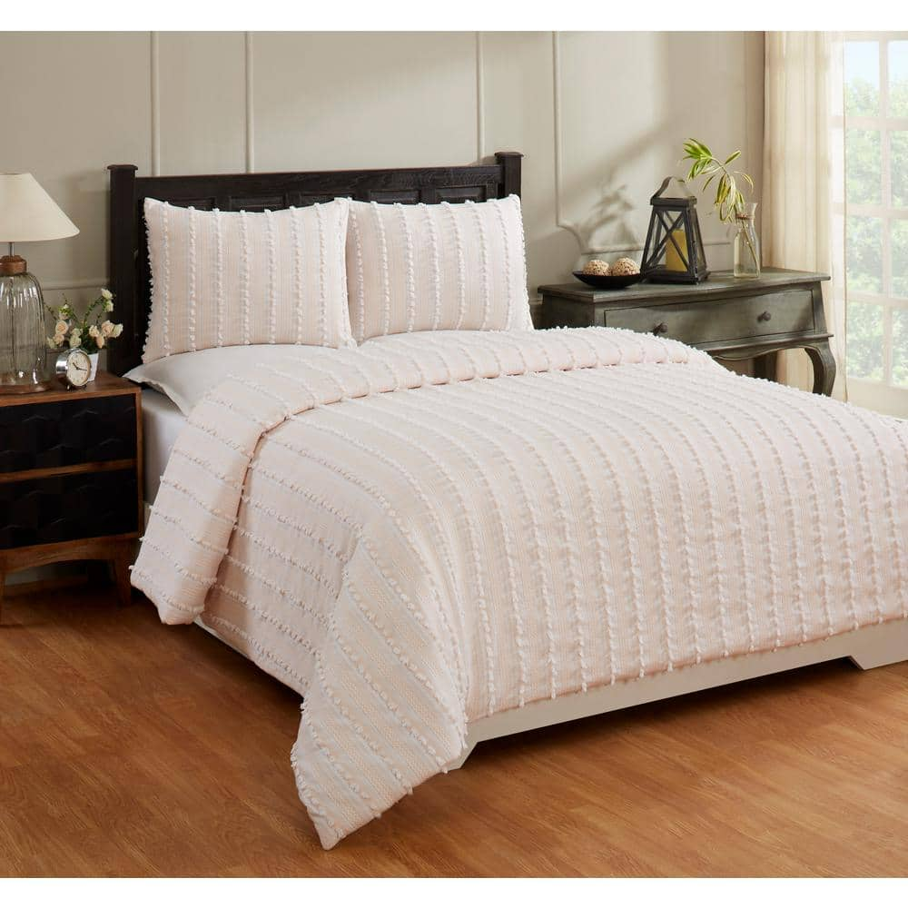 Extra Long and Extra Wide King Plush Bedding Set Peach Oversized King  Comforter with Matching Peach King Pillow Shams