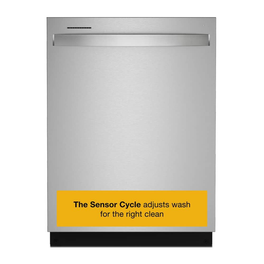24 in. Hidden Control Built-In Tall Tub Dishwasher in Fingerprint Resistant Stainless Steel with 5-Cycles 50 dBA