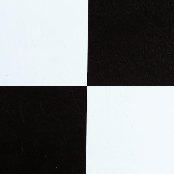ACHIM Sterling Black and White Checkered 12 in. x 12 in. Peel and Stick Vinyl Tile (20 sq. ft. / case)