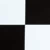 Sterling Black and White Checkered 12 in. x 12 in. Peel and Stick Vinyl Tile (45 sq. ft. / case)
