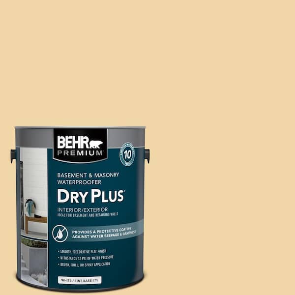 BEHR PREMIUM 1 gal. #DMW-15 Sunshine Coast Flat Interior/Exterior Dry Plus Basement & Masonry Waterproofer