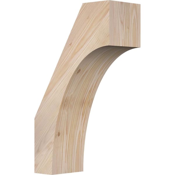 Ekena Millwork 5 1/2"W x 12"D x 20"H Westlake Smooth Knee Brace, Douglas Fir