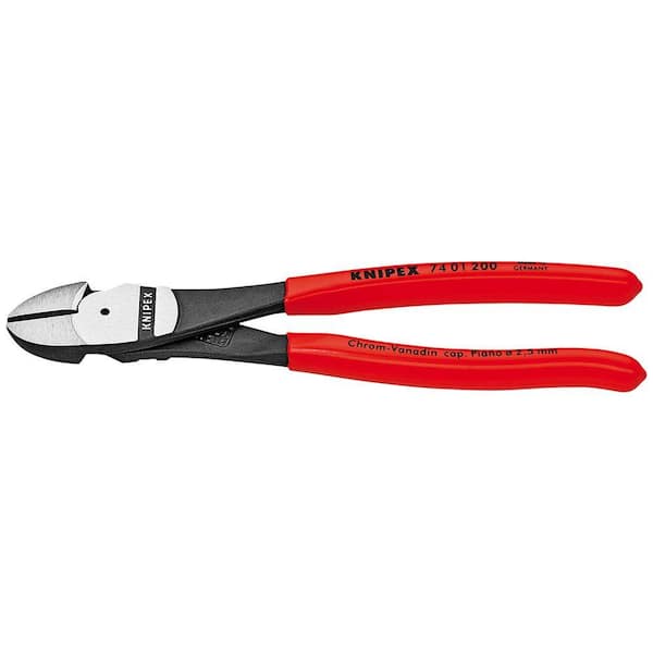 KNIPEX 8 in. Diagonal Cutting Pliers with Forged on Axle