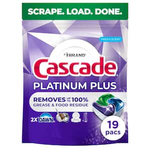 Platinum Plus Dawn Fresh Scent Dishwasher Detergent Pods (19-Count)
