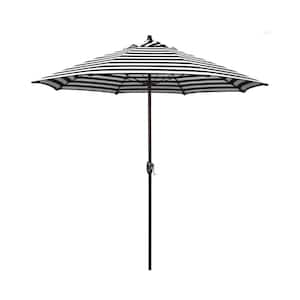 California Umbrella 7.5 ft. Black Aluminum Market Patio Umbrella ...