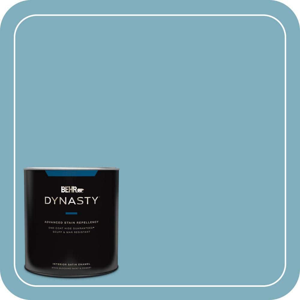 1 qt. #PMD-83 Porcelain Blue Satin Enamel Interior Stain-Blocking Paint & Primer price history on PriceWatchPro