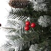 Traditional Frosted Pre-Lit Artificial Spruce Christmas Tree with Stand, Pine Cones, Faux Berries The Holiday Aisle Size: 9' H