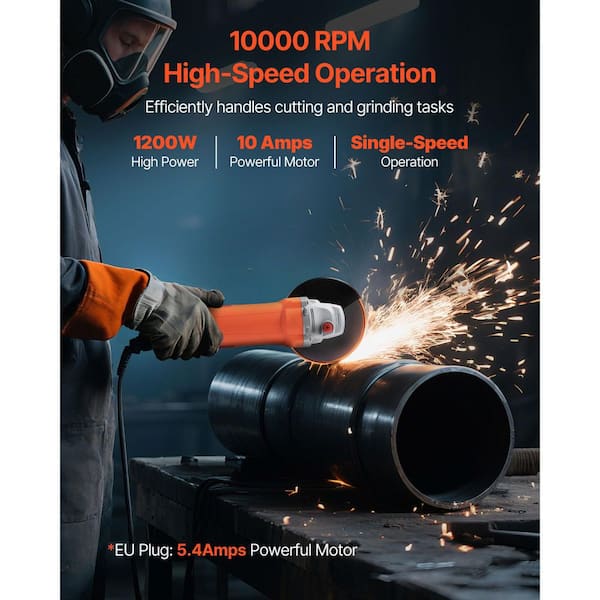Angle Grinder, 5 Electric Grinder Power Tool, Rust Removal (Disc Not Included Angle Grinder, 5 Electric Grinder Power Tool, Rust Removal (Disc Not Included