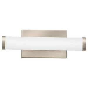 FMVCCLS 13.5 in. Brushed Nickel Integrated LED Vanity Light Bar with Selectable Color Temperature