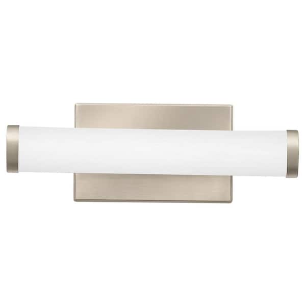 Lithonia Lighting FMVCCLS 13.5 in. Brushed Nickel Integrated LED Vanity Light Bar with Selectable Color Temperature