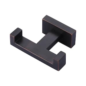 Wall Mount Knob Double Robe/Towel Hook in Oil Rubbed Bronze