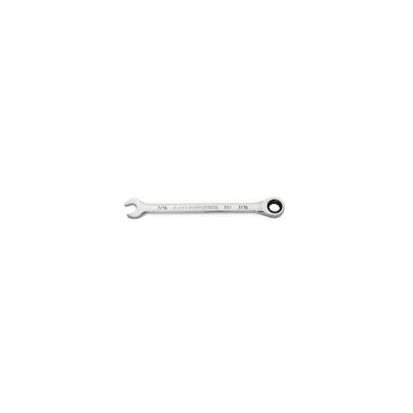 GEARWRENCH 7/16 in. SAE 90-Tooth Combination Ratcheting Wrench