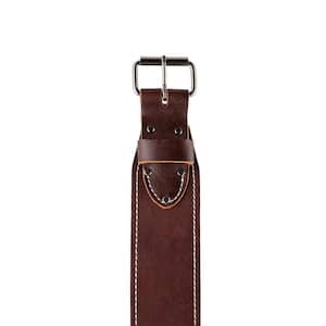 Tapered Leather Work Tool Belt Size Medium (Waists 30 in.- 42 in.)