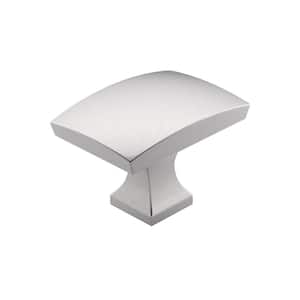 Rosemere Collection 1-3/4 in. (44 mm) Classic Brushed Nickel Rectangle Cabinet Knob